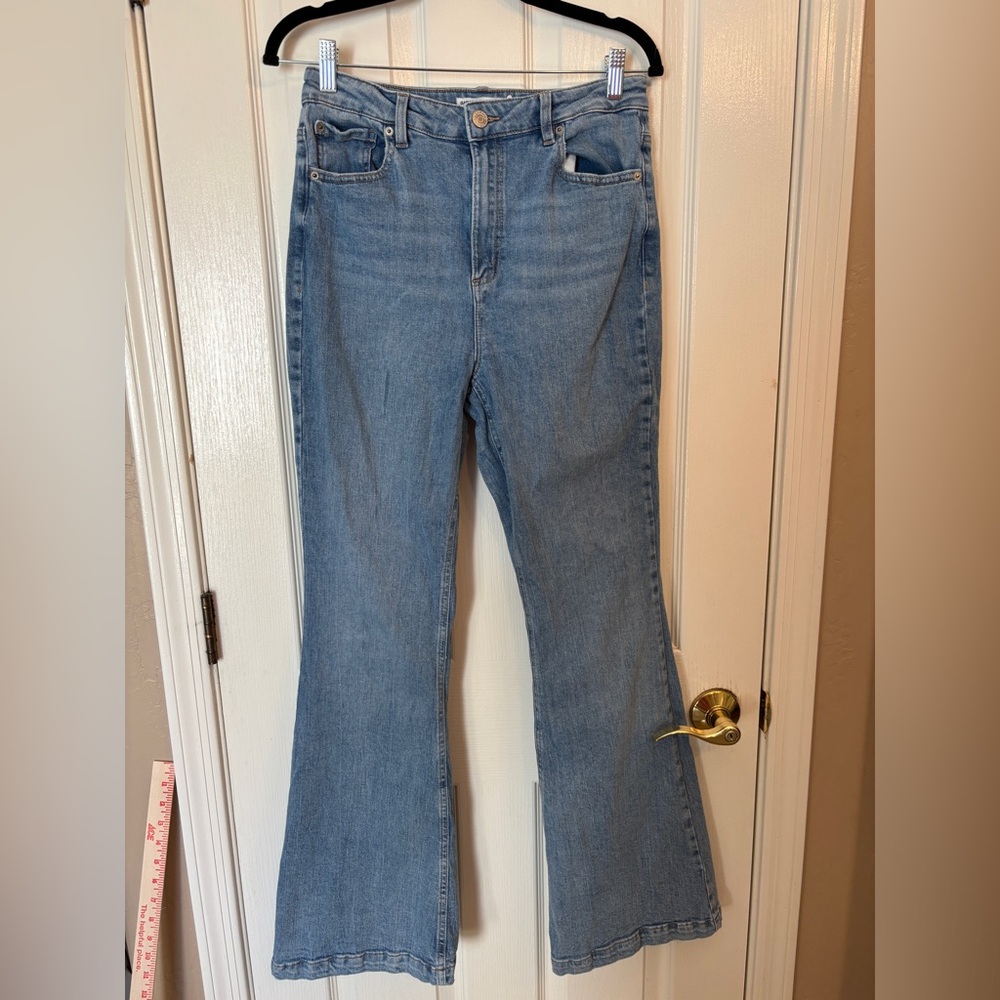 Garage Denim Light Blue Flare Boot Cut Jeans Juniors Size 9 Casual Jeans - Picture 3 of 5